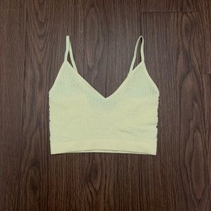 Yellow seamless puffy rib brami